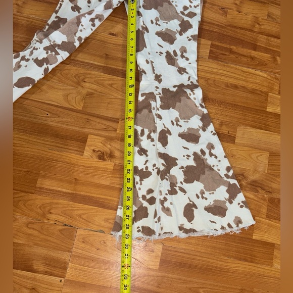 Altar'd State cow print flare jeans - Picture 7 of 10